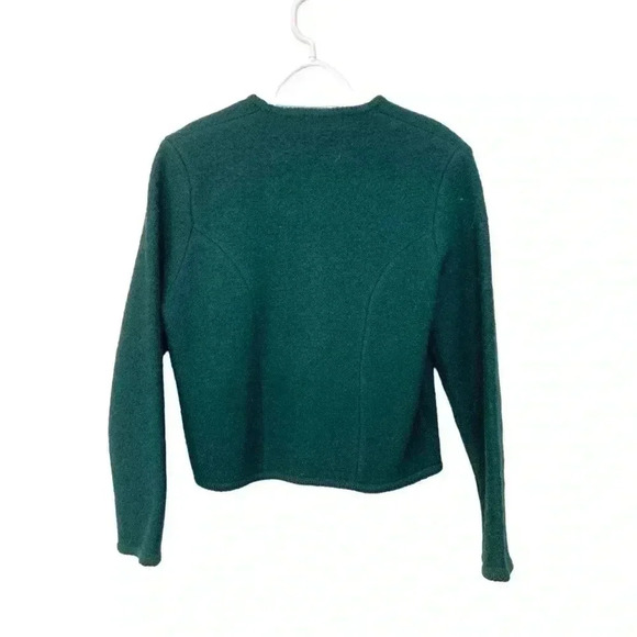 Aston 100% boiled wool, button down jacket, in a gorgeous shade of green - Picture 5 of 8